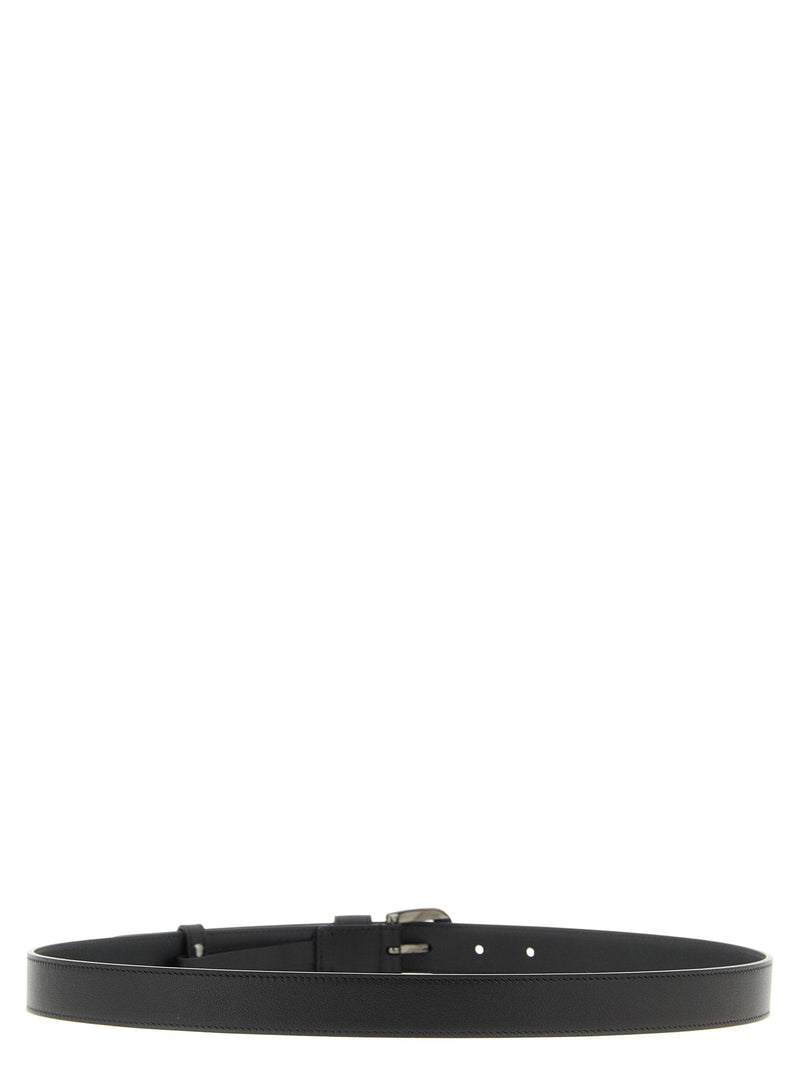 Valentino Garavani Belt — Black Calf Leather