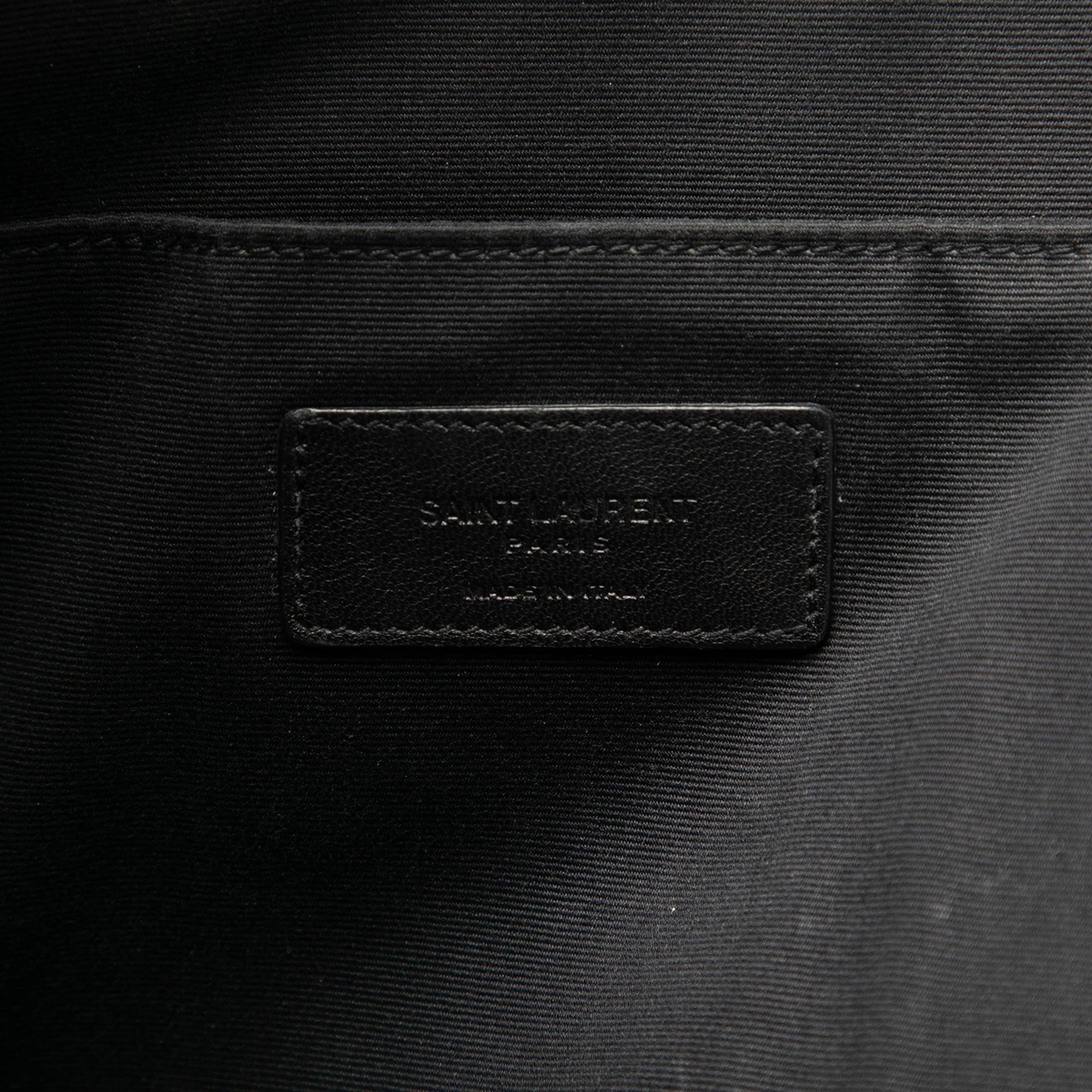 Croc Embossed Leather Clutch - Image 5