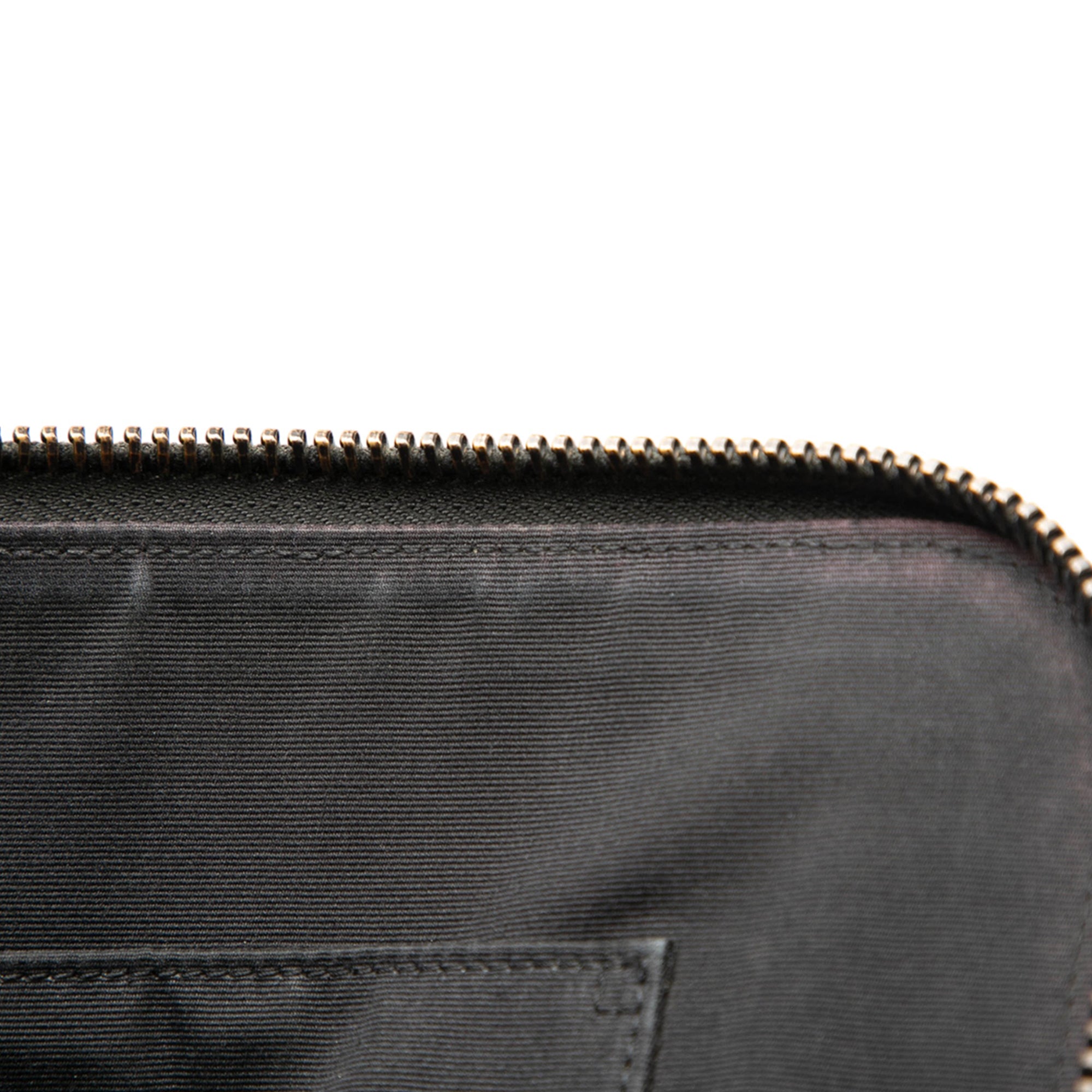 Croc Embossed Leather Clutch - Image 7