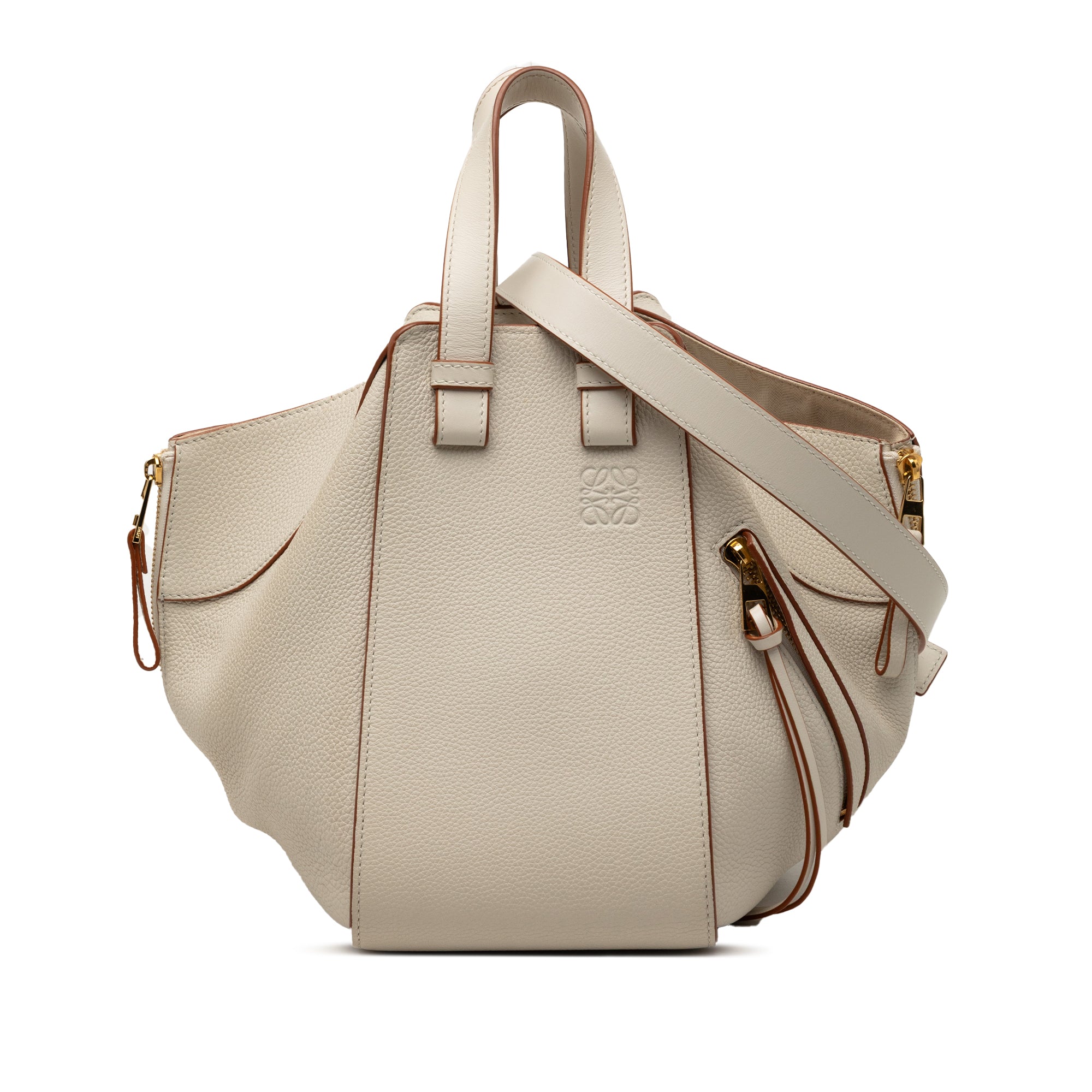 Medium Grained Calfskin Hammock Satchel - Image 1