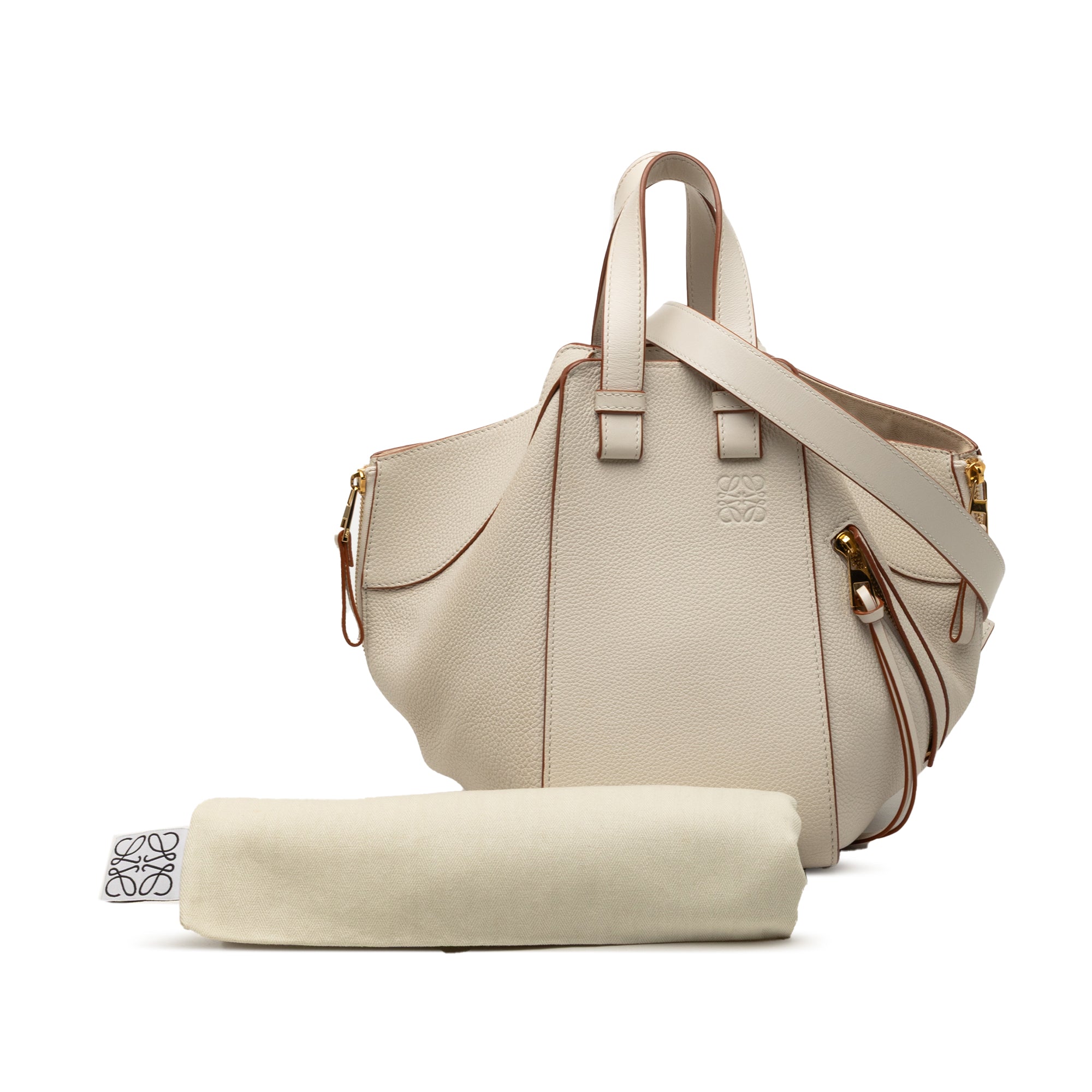 Medium Grained Calfskin Hammock Satchel - Image 8