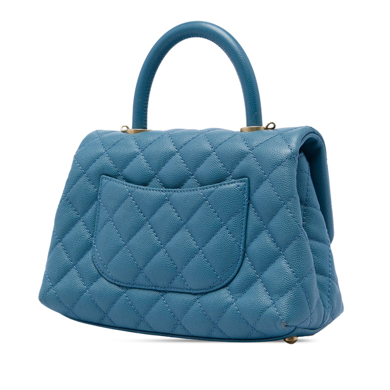 Mini Caviar Coco Top Handle Bag - Image 2