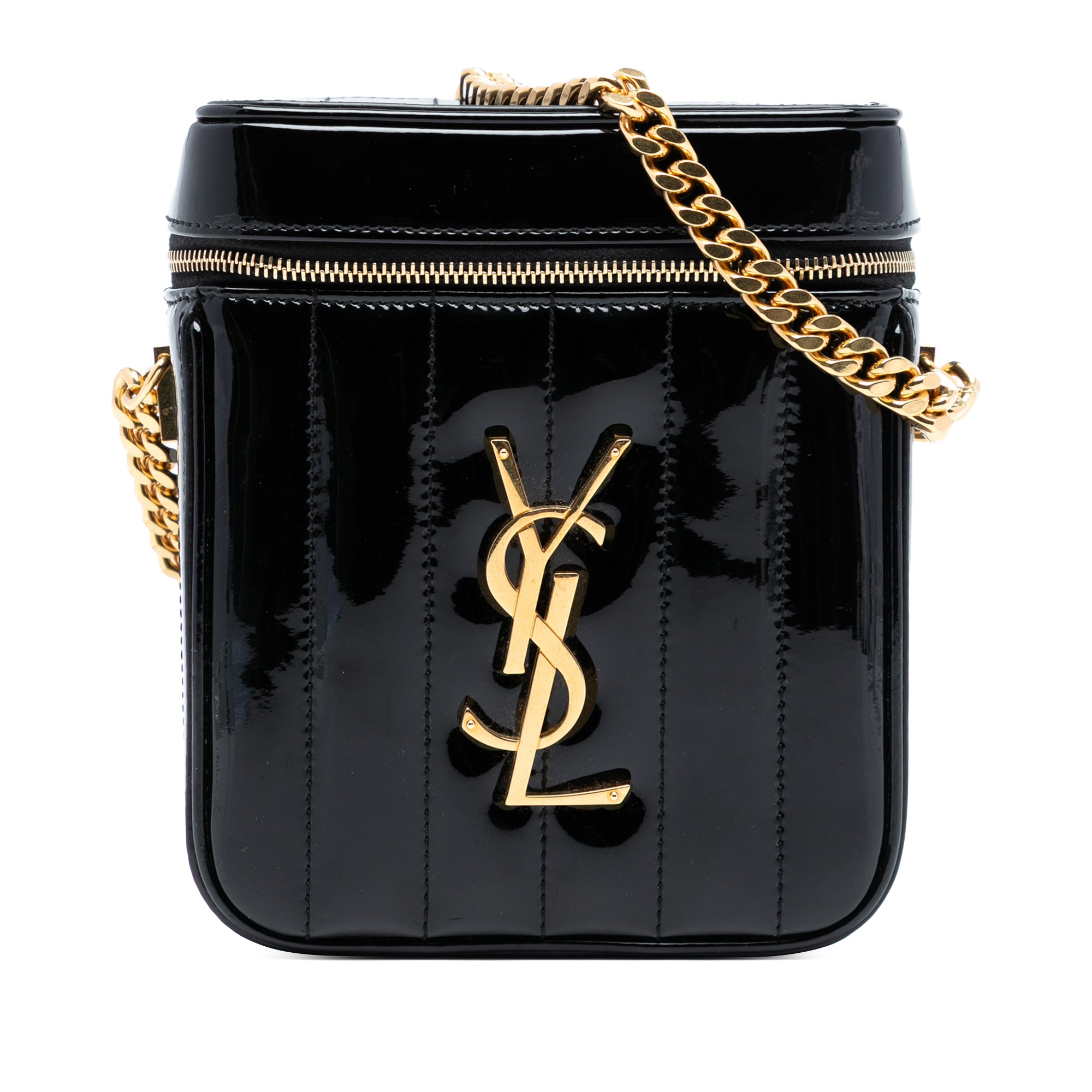 Matelasse Patent Monogram Vicky Vanity Bag - Image 1