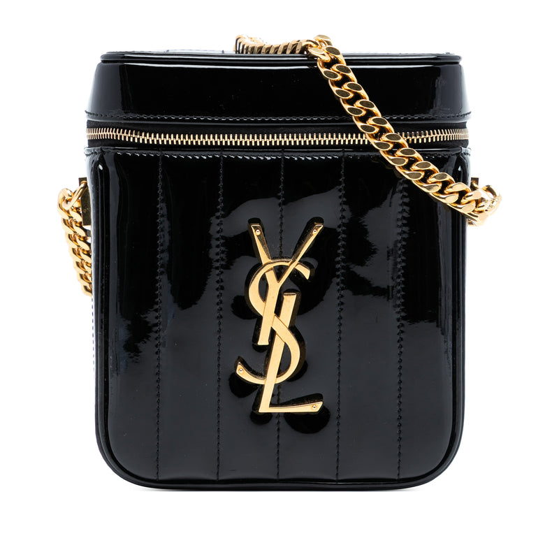 Matelasse Patent Monogram Vicky Vanity Bag