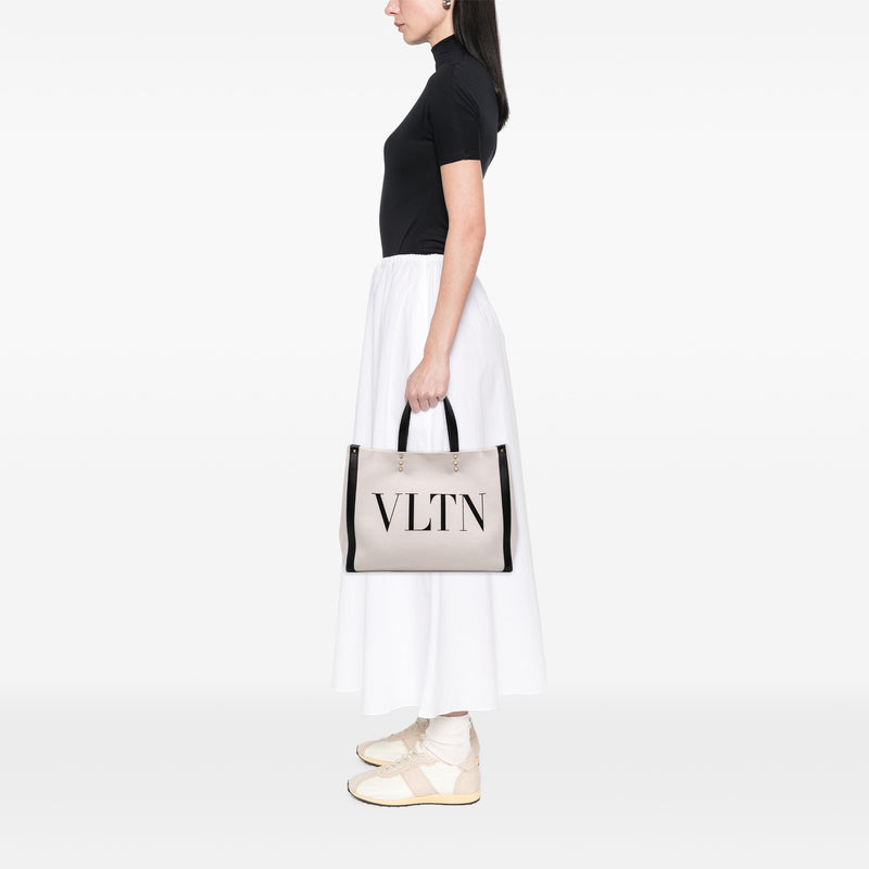 Medium Canvas Rockstud VLTN Tote - Image 6