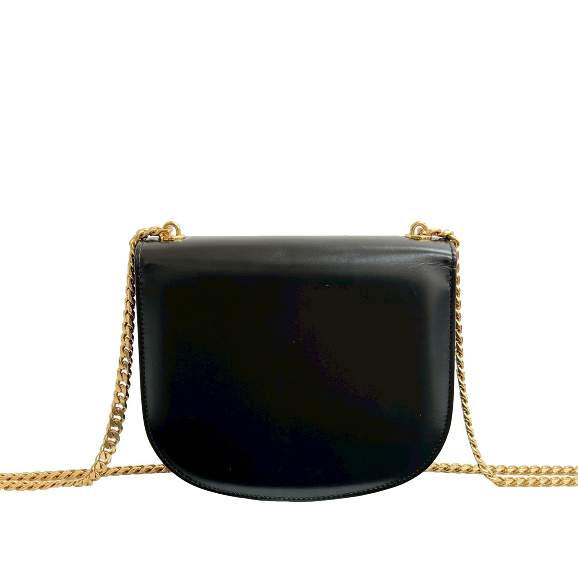 Teen Shiny Calfskin Triomphe Besace Clea Chain Crossbody - Image 2