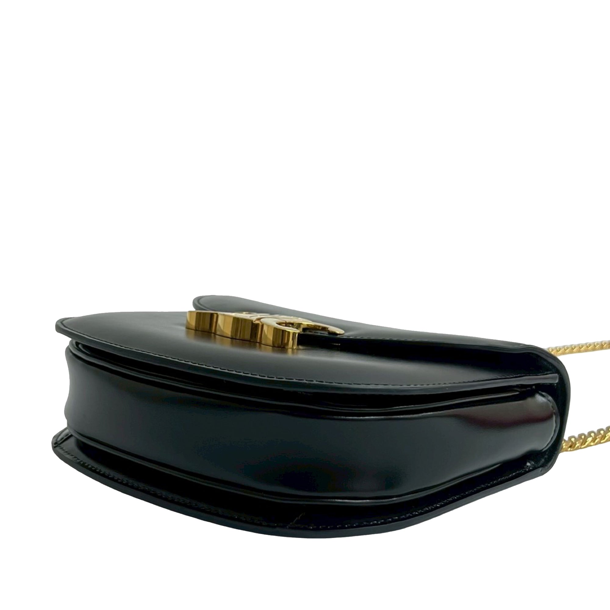 Teen Shiny Calfskin Triomphe Besace Clea Chain Crossbody - Image 7