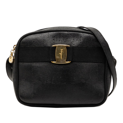 Lizard Embossed Leather Vara Crossbody - Image 1