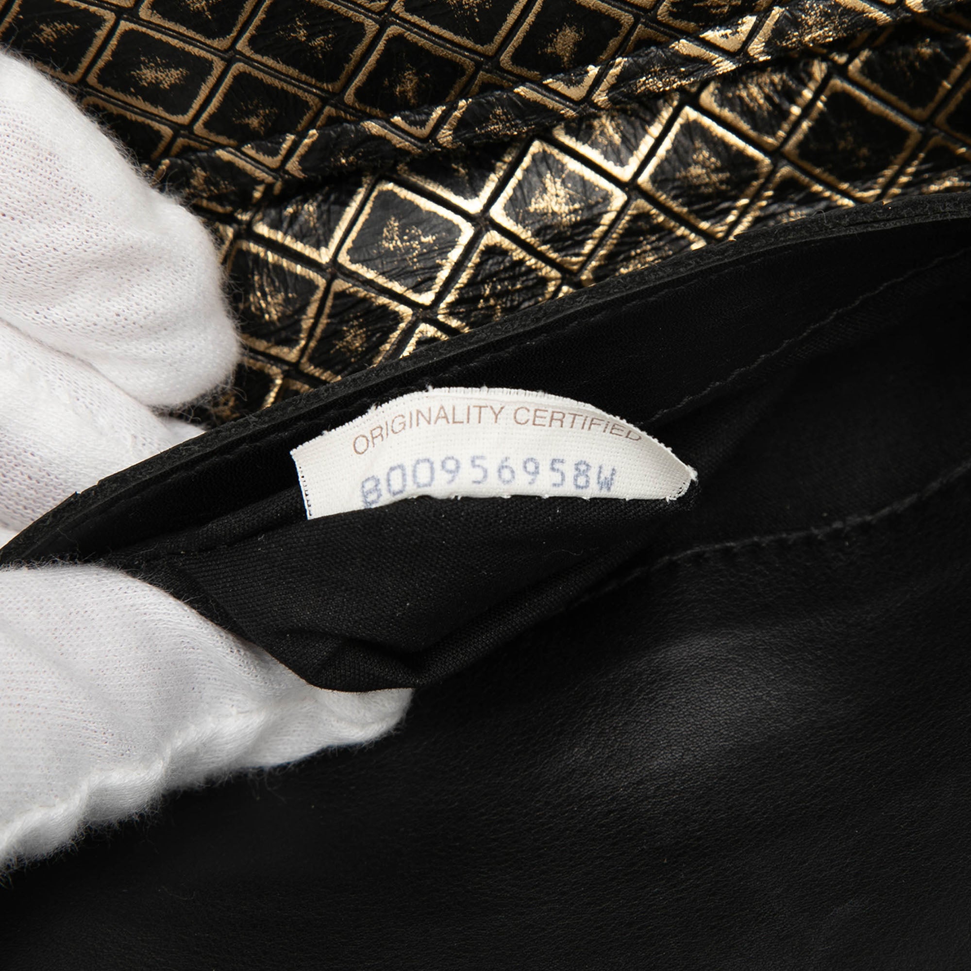 Metallic Calfskin Intrecciomirage Chain Flap Crossbody - Image 5