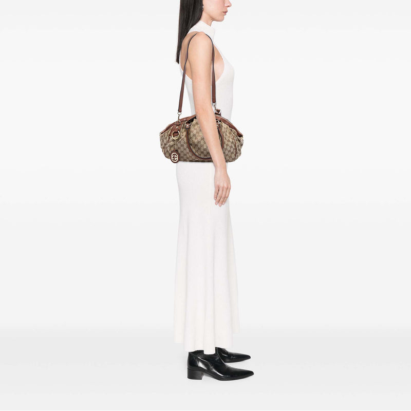 GG Canvas Sukey  Satchel - Image 5