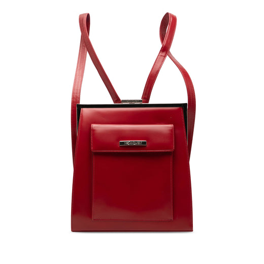 Leather Frame Backpack - Image 1