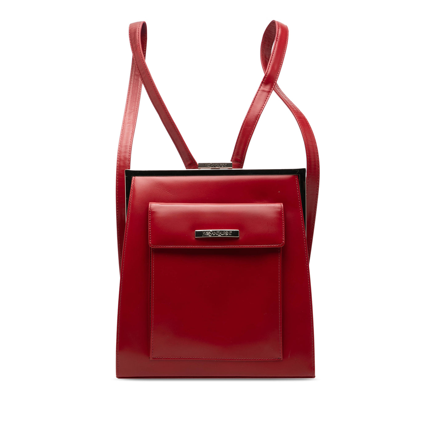 Leather Frame Backpack - Image 1