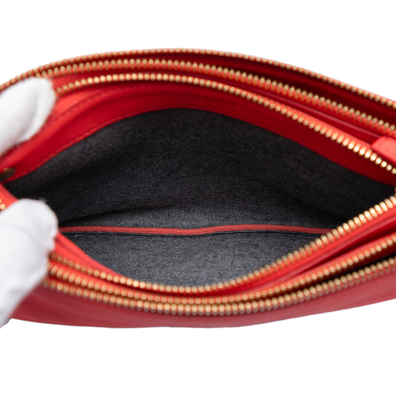 Small Lambskin Trio Crossbody - Image 4