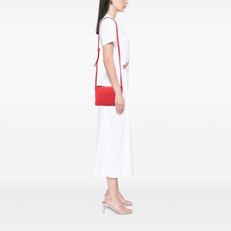 Small Lambskin Trio Crossbody - Image 7