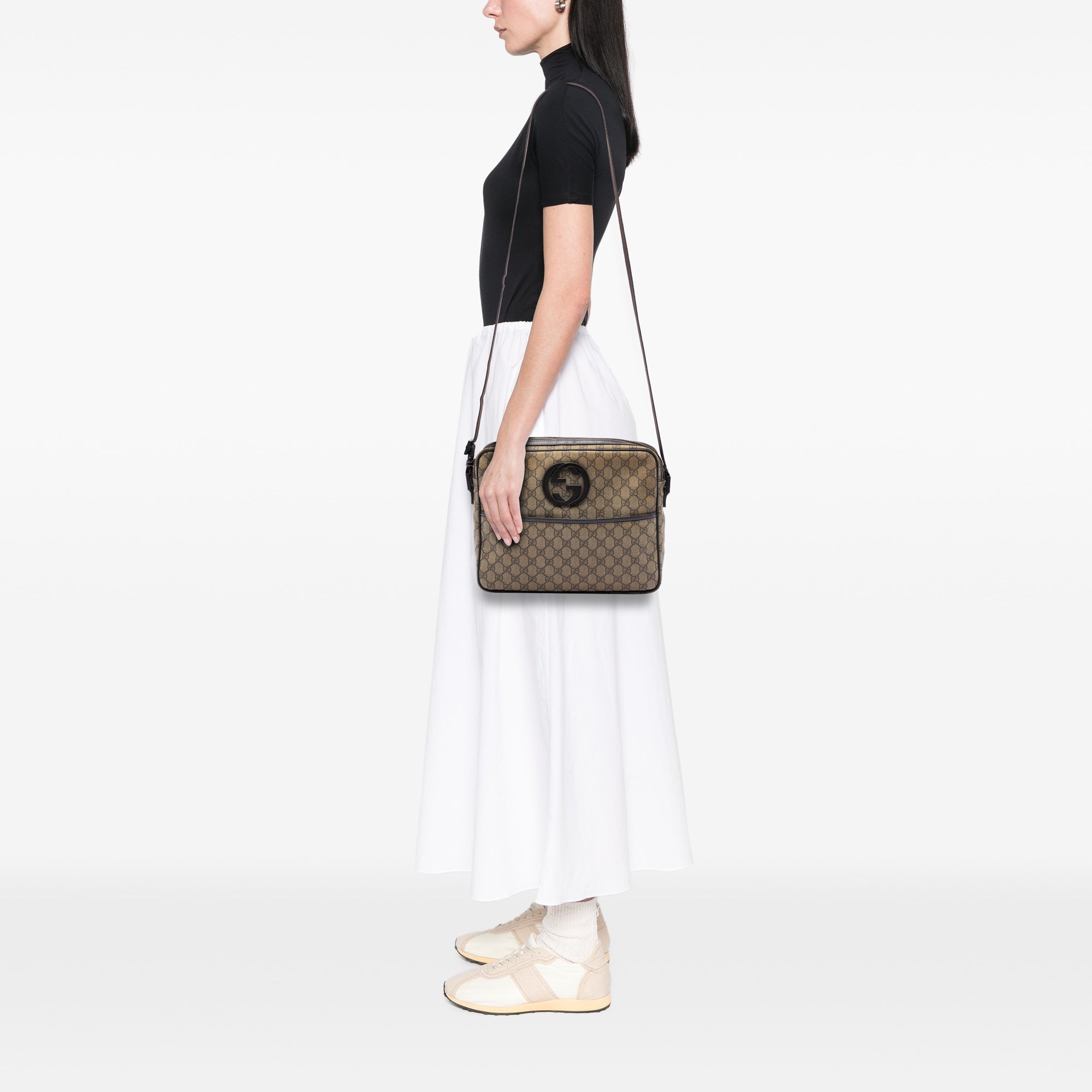 GG Supreme Interlocking G Crossbody - Image 7