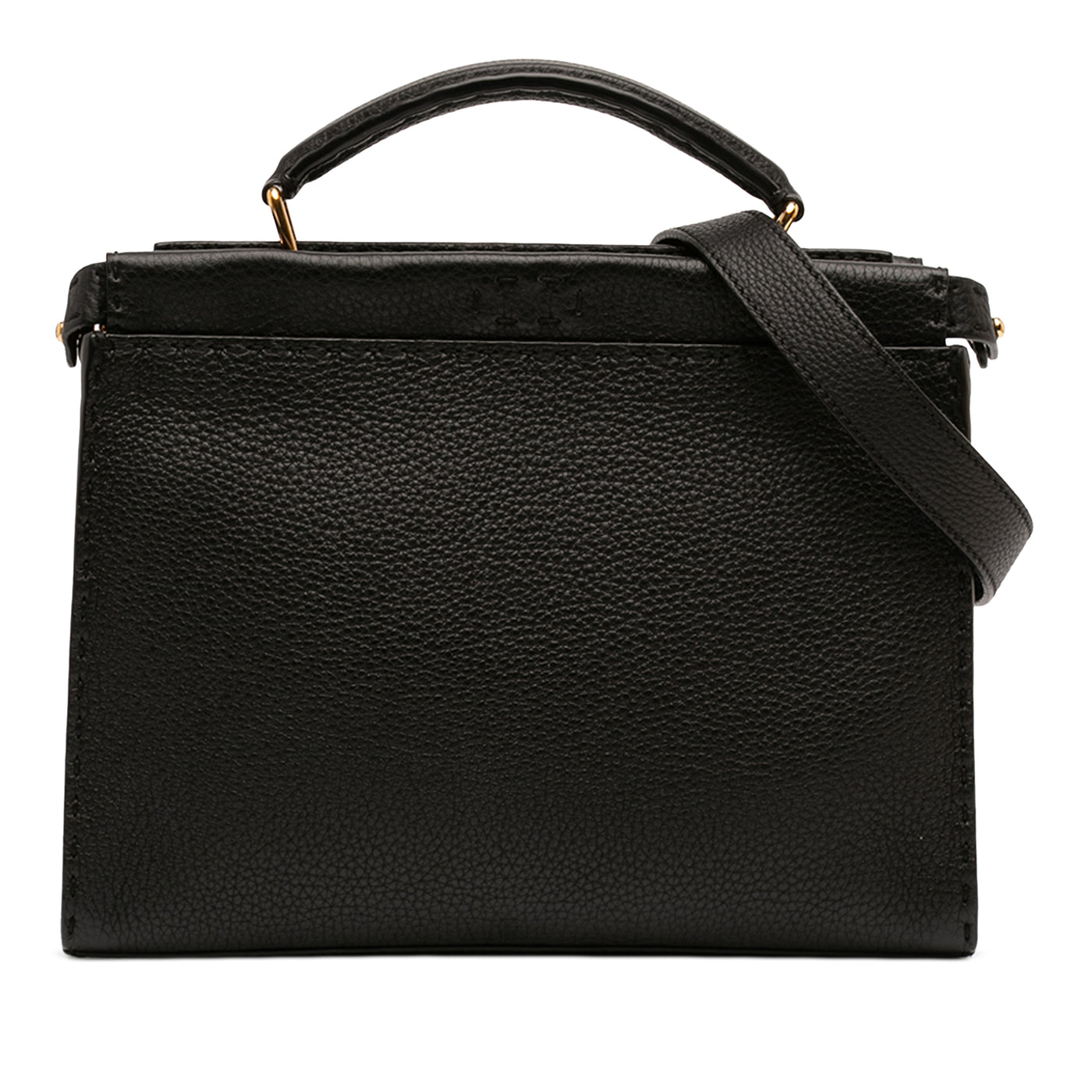 Mini Calfskin Romano Selleria Peekaboo Iconic Fit Satchel - Image 1