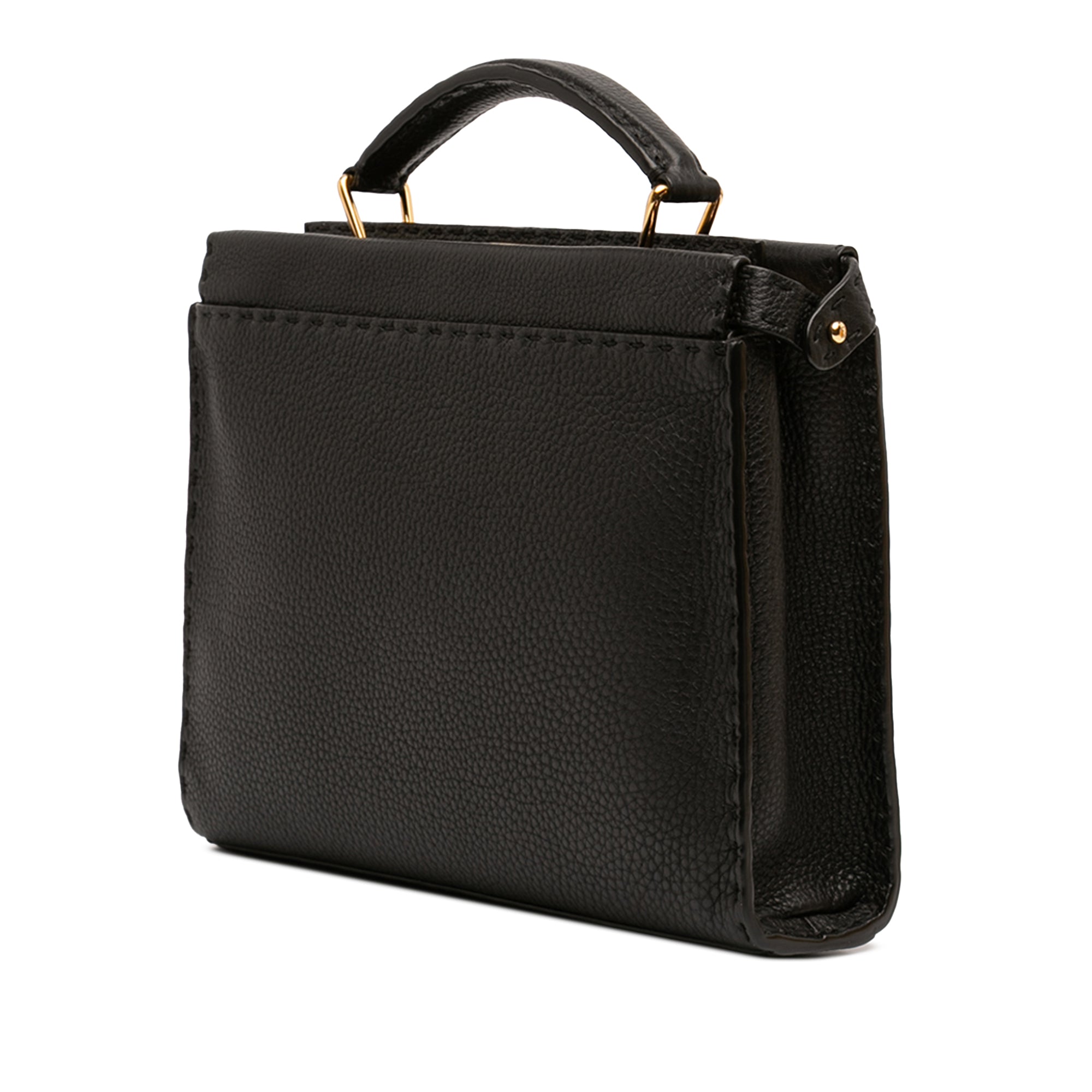 Mini Calfskin Romano Selleria Peekaboo Iconic Fit Satchel - Image 2