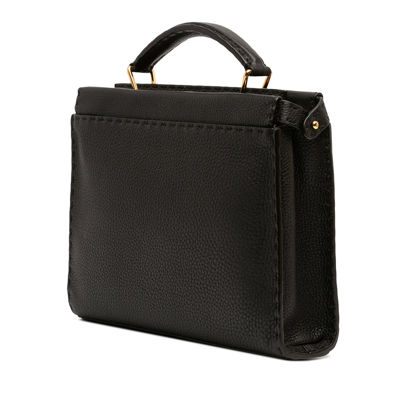 Mini Calfskin Romano Selleria Peekaboo Iconic Fit Satchel - Image 2