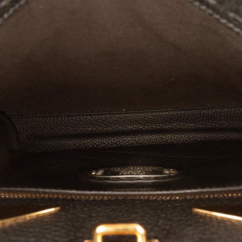 Mini Calfskin Romano Selleria Peekaboo Iconic Fit Satchel - Image 5