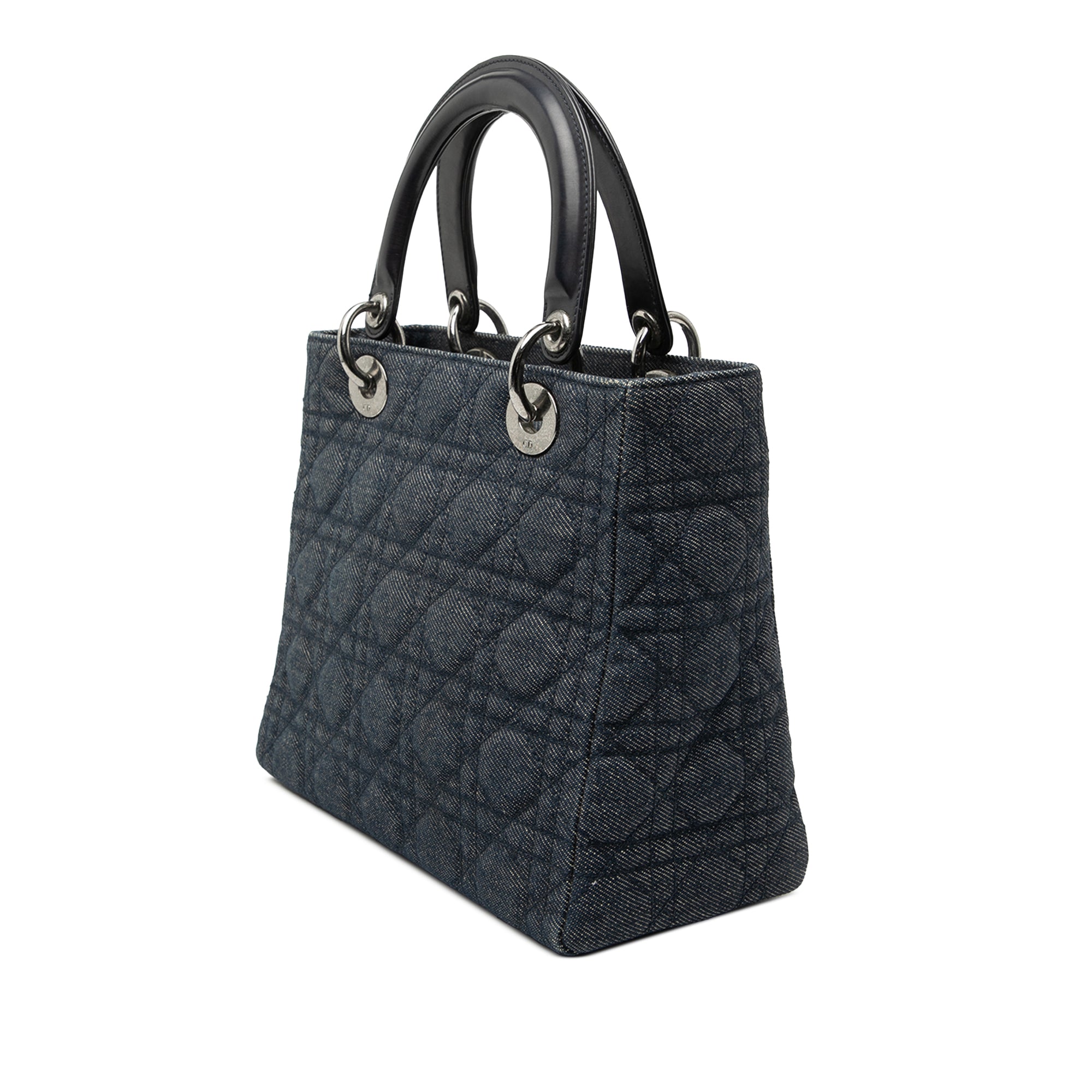 Medium Denim Cannage Lady Dior - Image 2