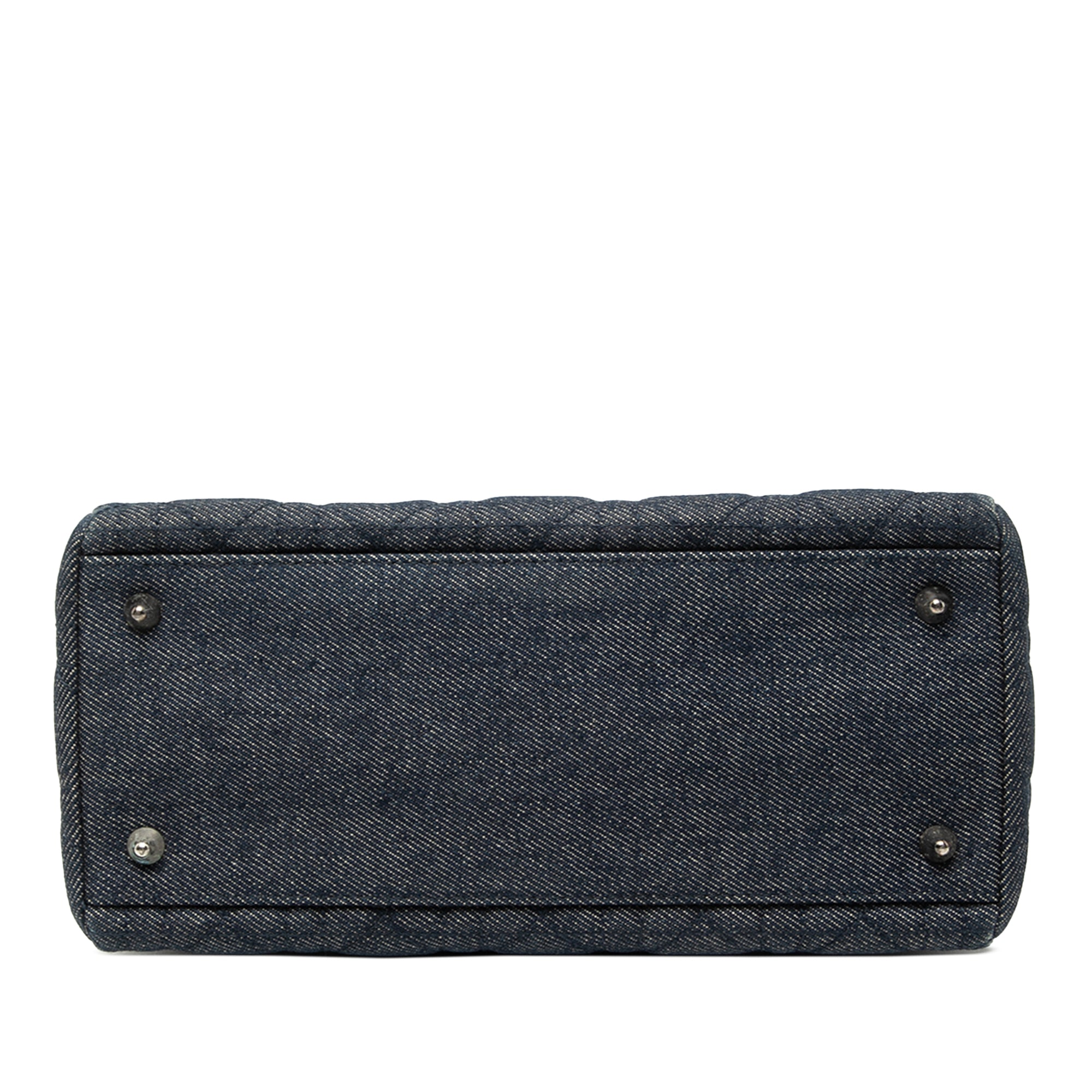 Medium Denim Cannage Lady Dior - Image 3