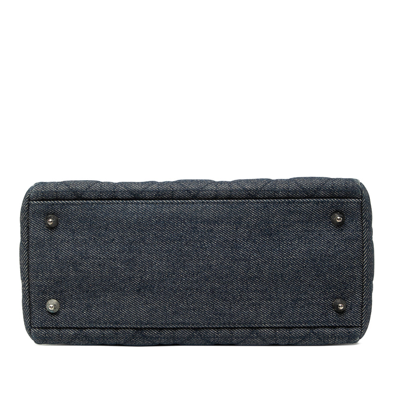 Medium Denim Cannage Lady Dior - Image 3