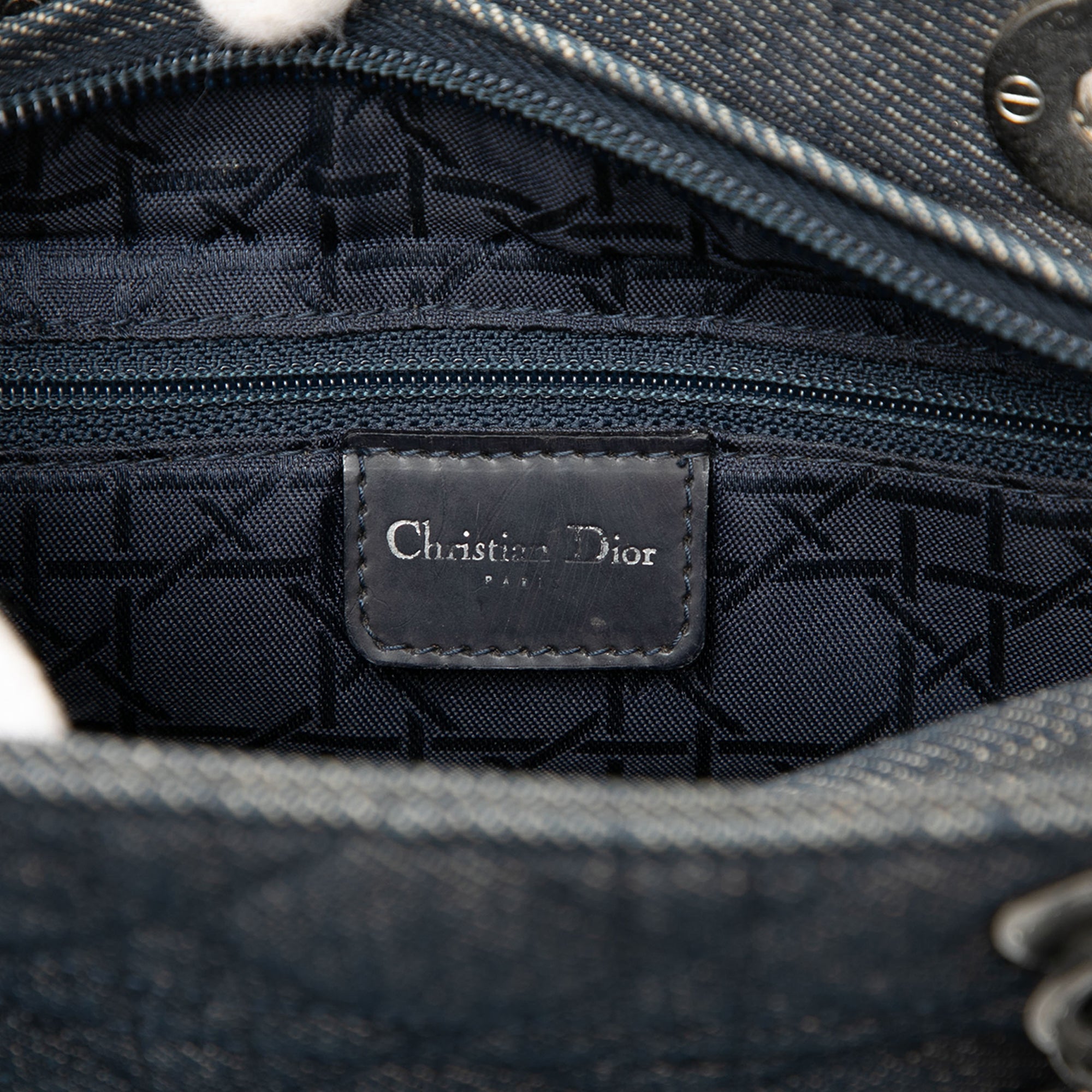 Medium Denim Cannage Lady Dior - Image 5