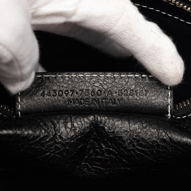 Lambskin Bazar Shopper Satchel M - Image 6