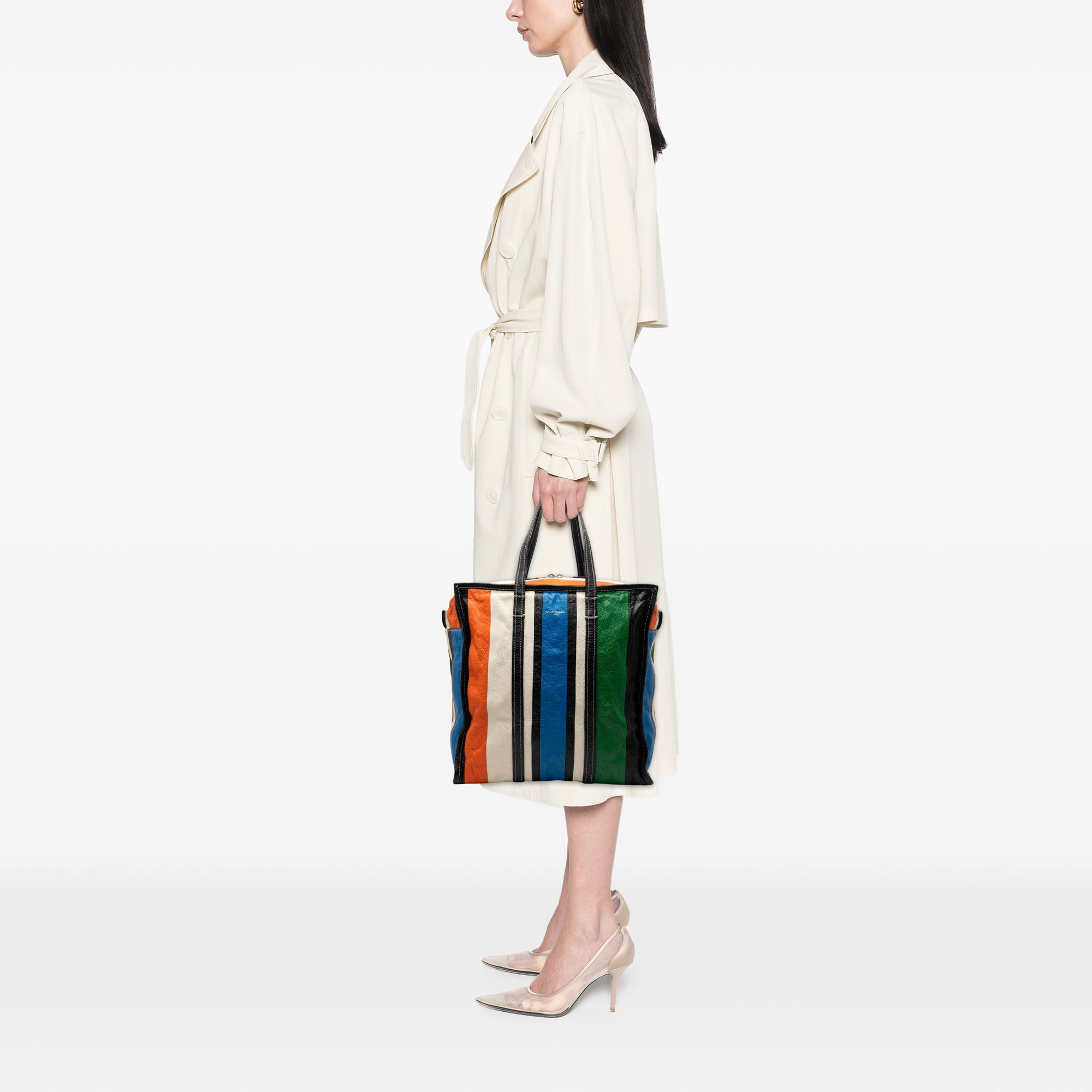 Lambskin Bazar Shopper Satchel M - Image 7
