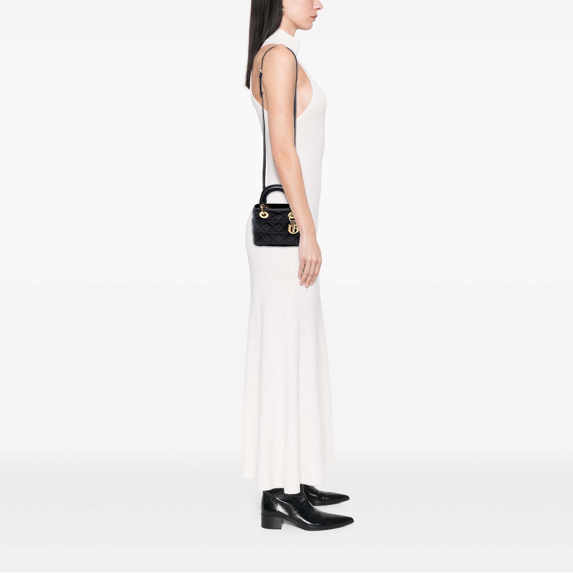 Mini Lambskin Cannage Lady Dior - Image 6