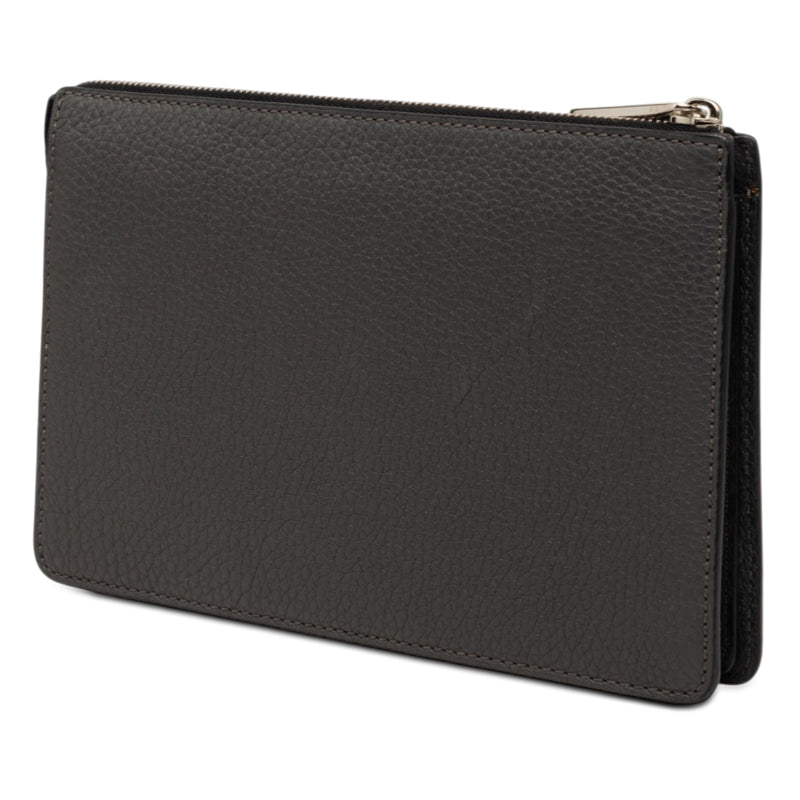 Grained Leather Roma Selleria Zip Clutch - Image 2