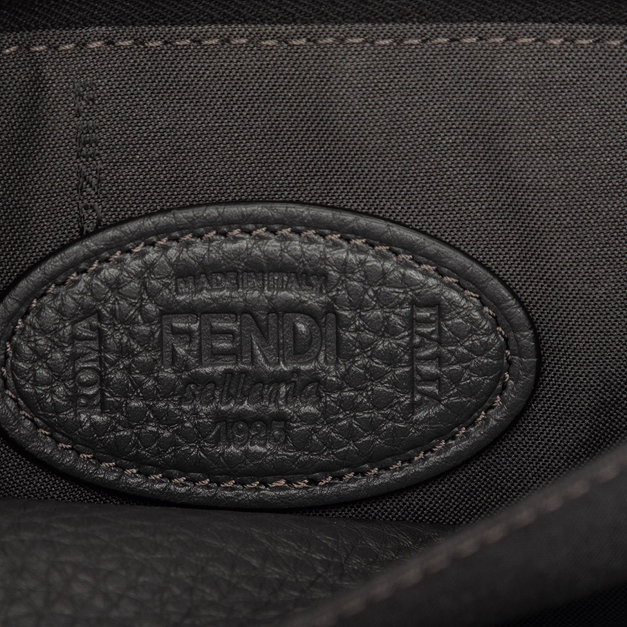 Grained Leather Roma Selleria Zip Clutch - Image 5