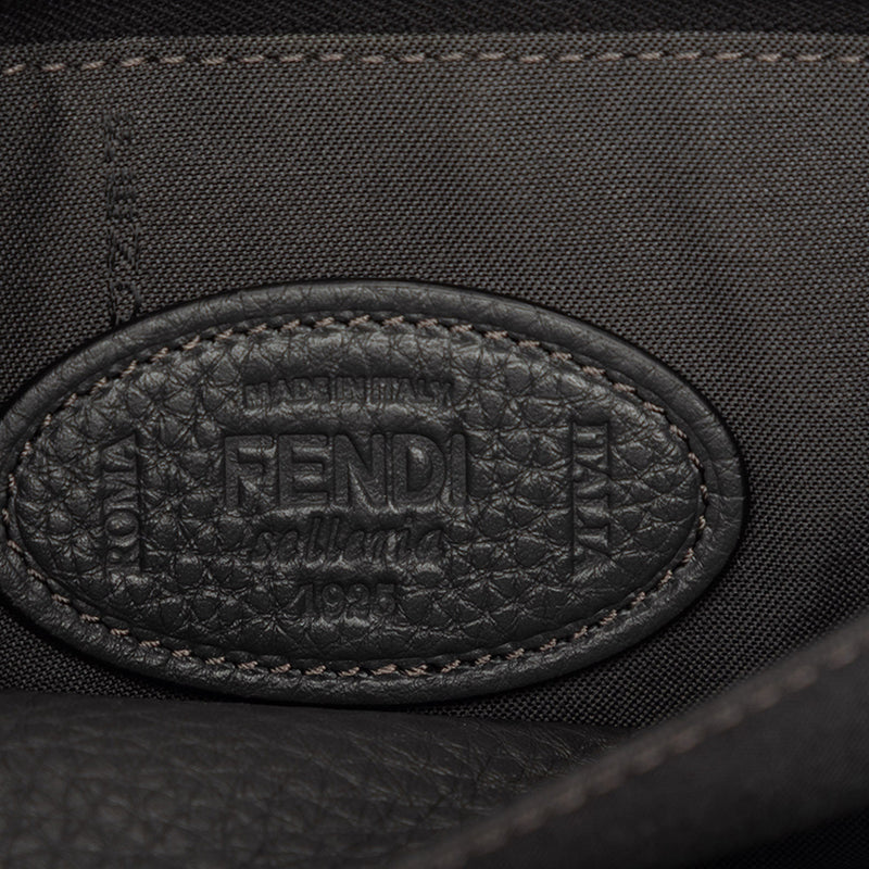 Grained Leather Roma Selleria Zip Clutch - Image 5
