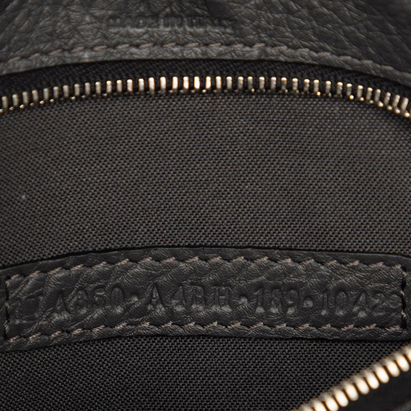 Grained Leather Roma Selleria Zip Clutch - Image 6