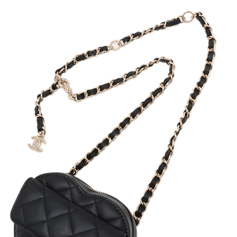 Mini Lambskin CC in Love Heart Belt Bag - Image 10