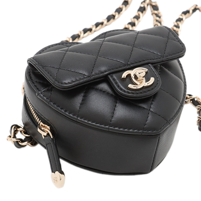 Mini Lambskin CC in Love Heart Belt Bag - Image 2