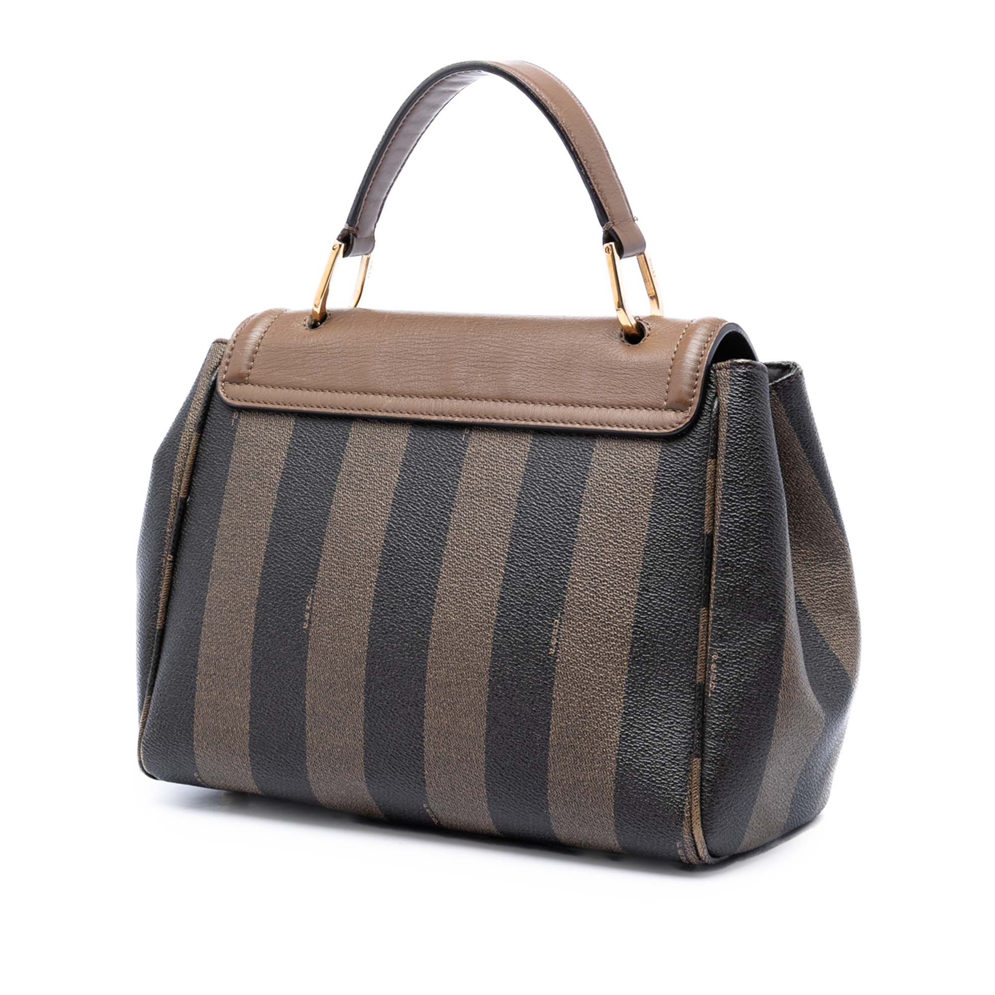 Pequin Coated Canvas and Leather Silvana Satchel - Image 2
