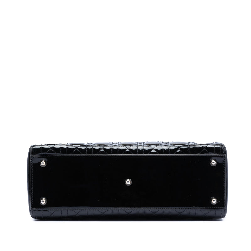 Large Patent Cannage Lady Dior - Image 3