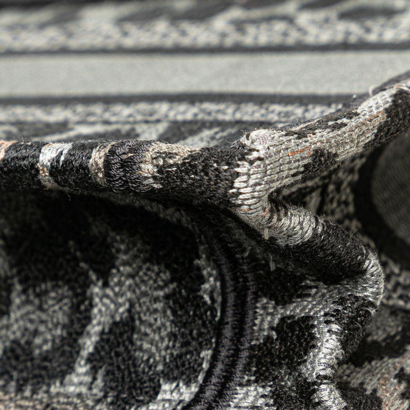 Mizza Mini Embroidered Canvas Leopard Book Tote - Image 10