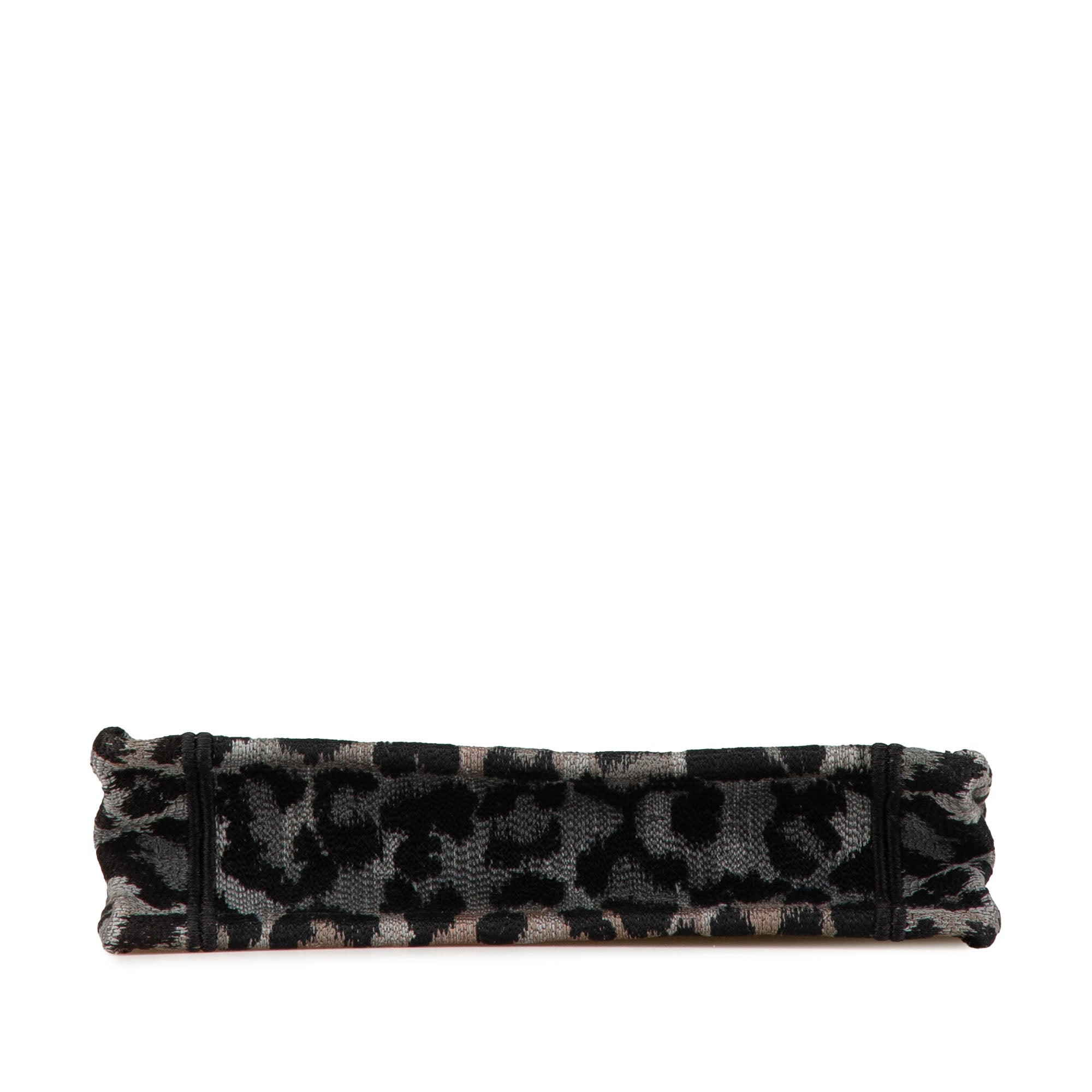 Mizza Mini Embroidered Canvas Leopard Book Tote - Image 3