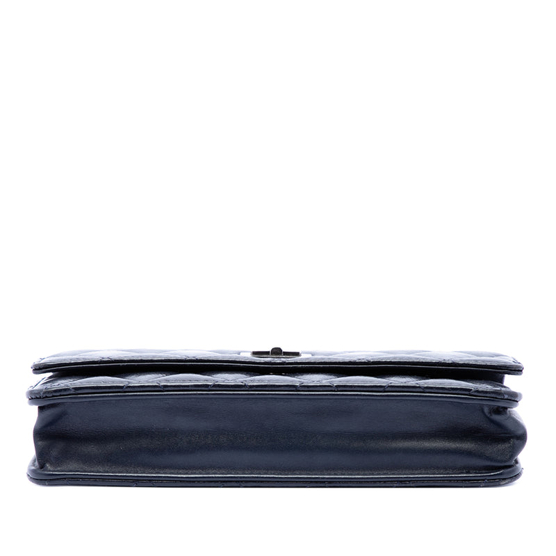 Quilted Shiny Aged Calfskin Reissue 2.55 Wallet on Chain - Image 3