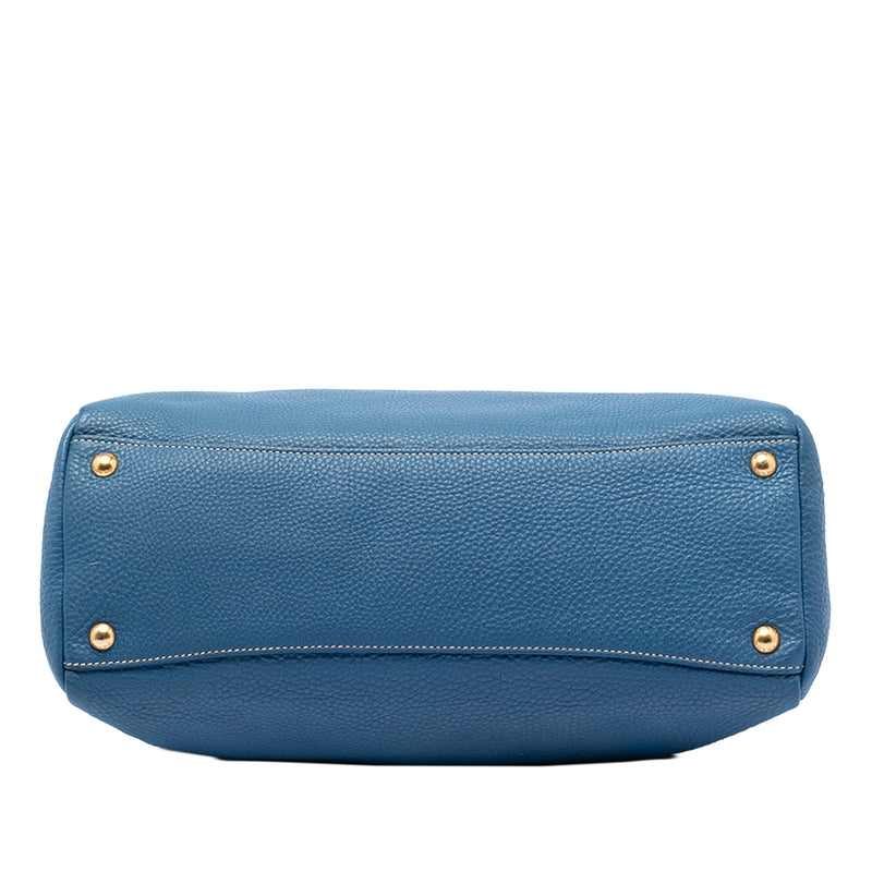 Vitello Daino Zip Top Satchel - Image 3