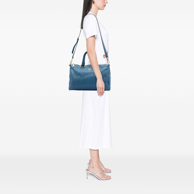 Vitello Daino Zip Top Satchel - Image 6