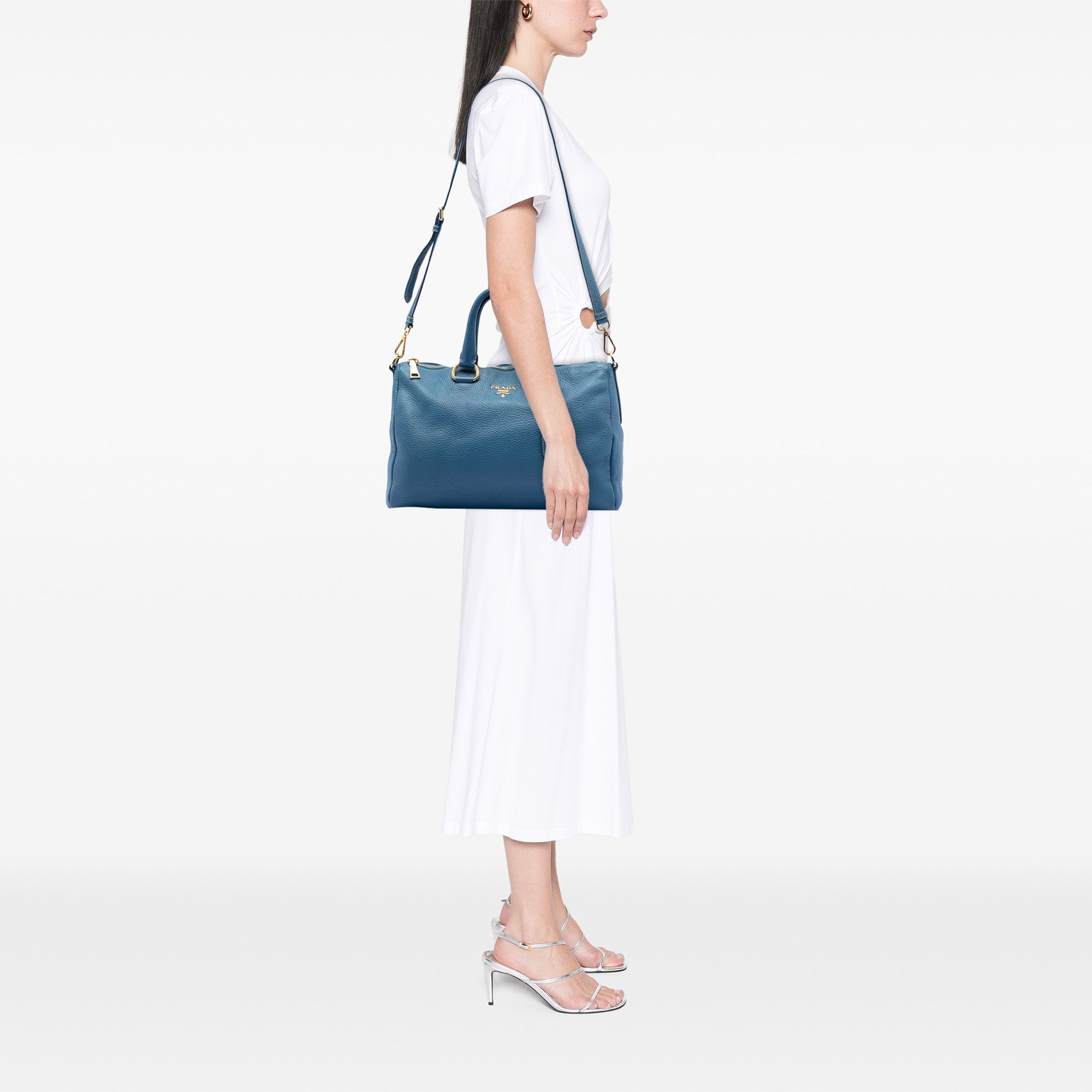Vitello Daino Zip Top Satchel - Image 6