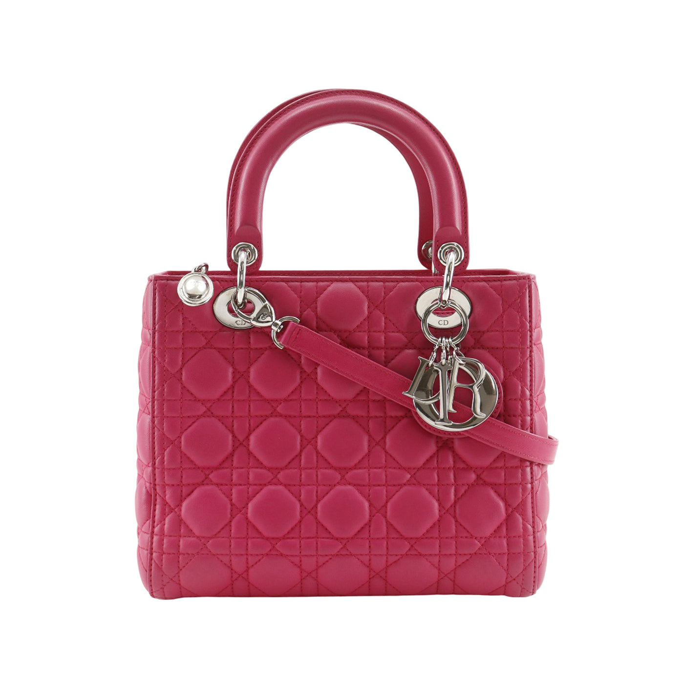 Medium Lambskin Cannage Lady Dior - Image 1