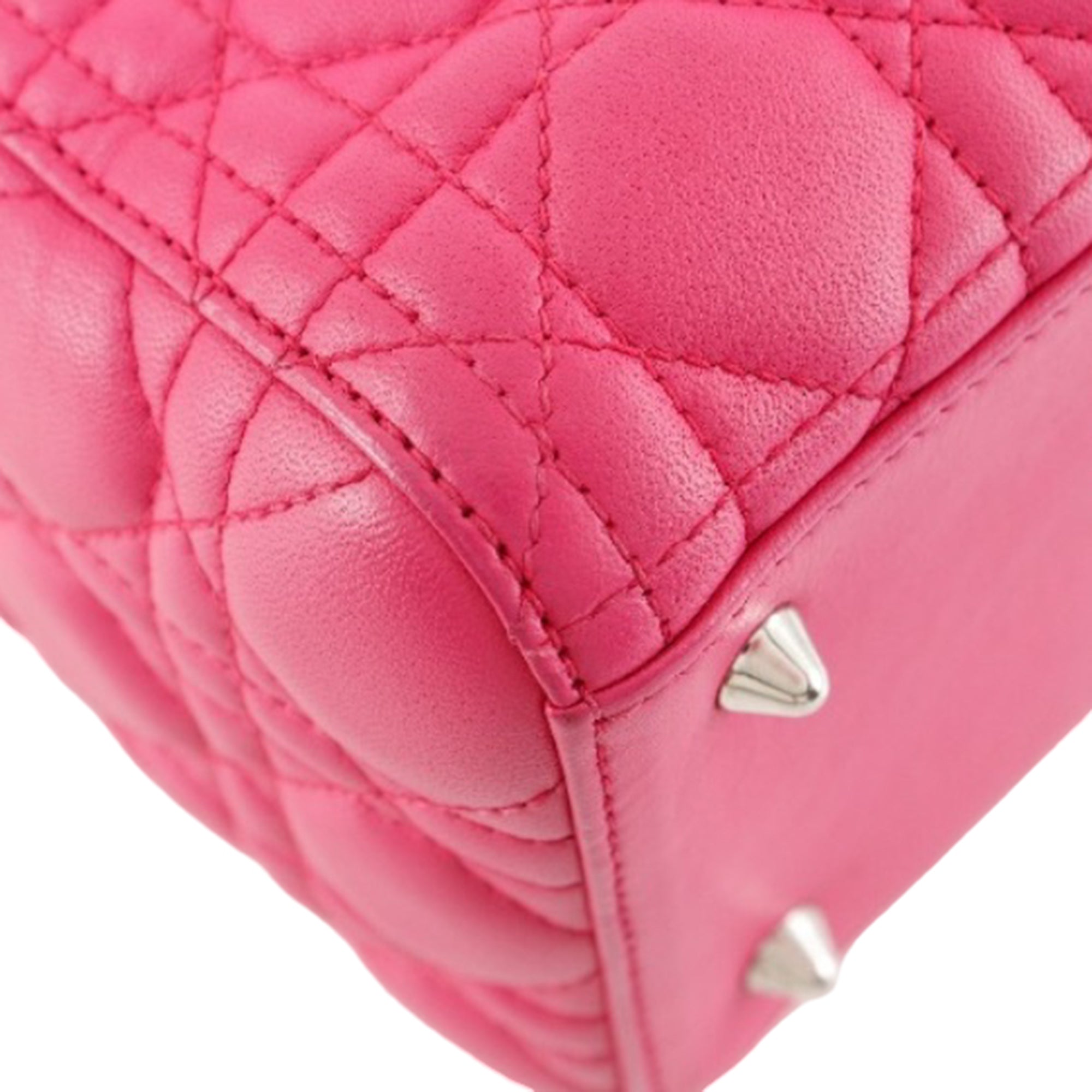 Medium Lambskin Cannage Lady Dior - Image 14