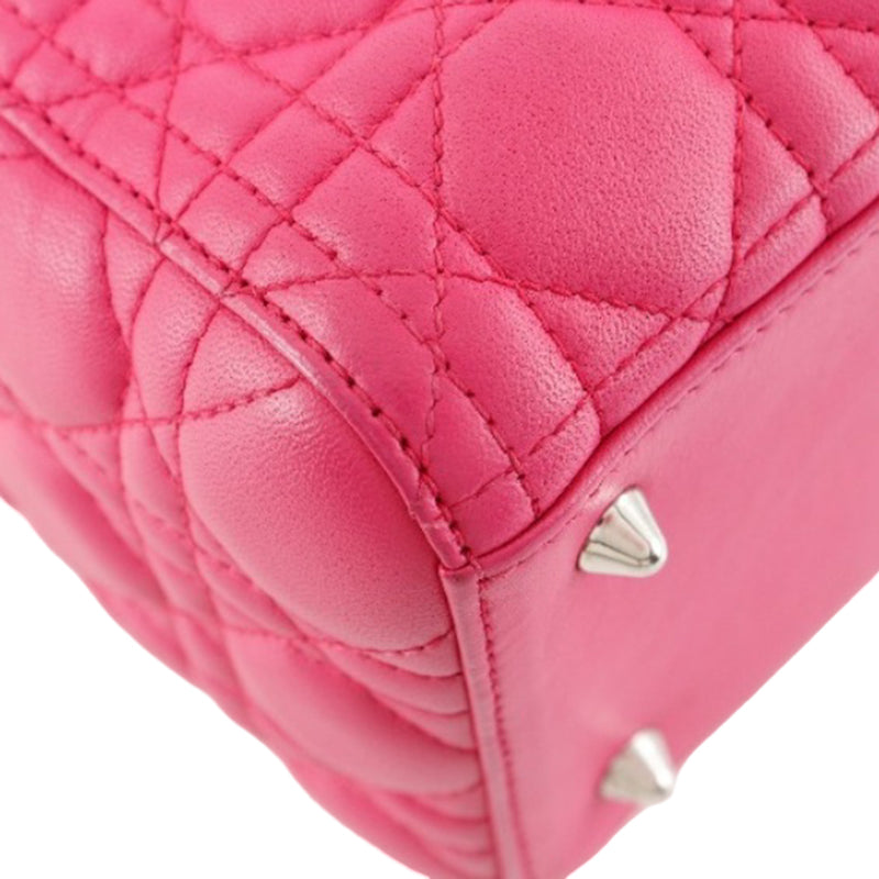 Medium Lambskin Cannage Lady Dior - Image 14