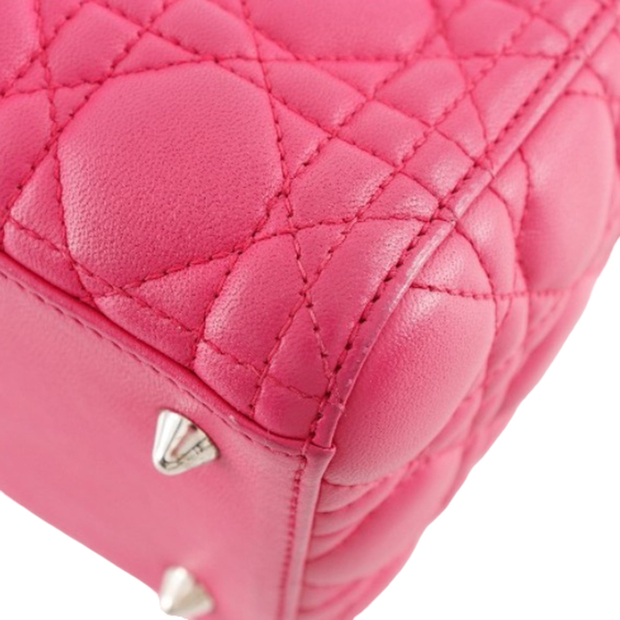 Medium Lambskin Cannage Lady Dior - Image 17