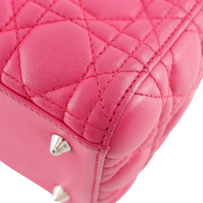 Medium Lambskin Cannage Lady Dior - Image 17