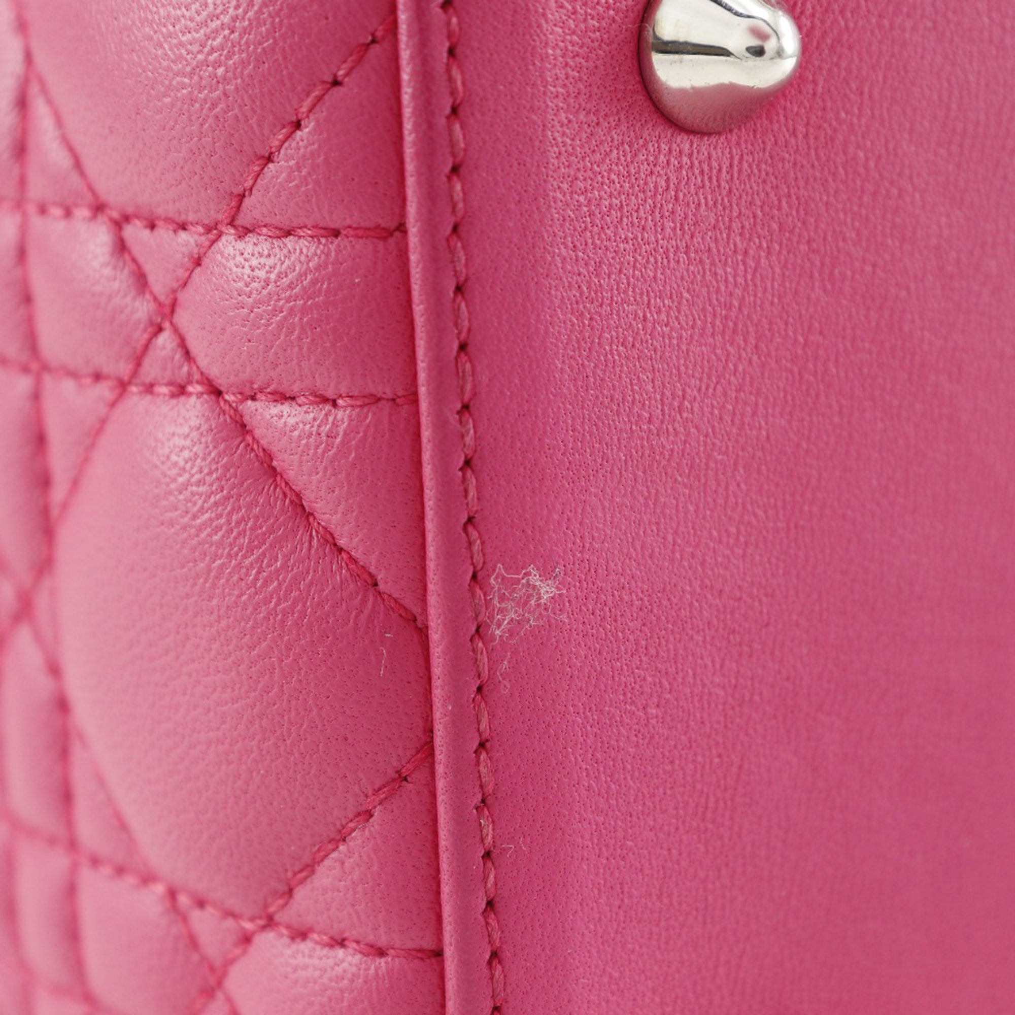 Medium Lambskin Cannage Lady Dior - Image 19